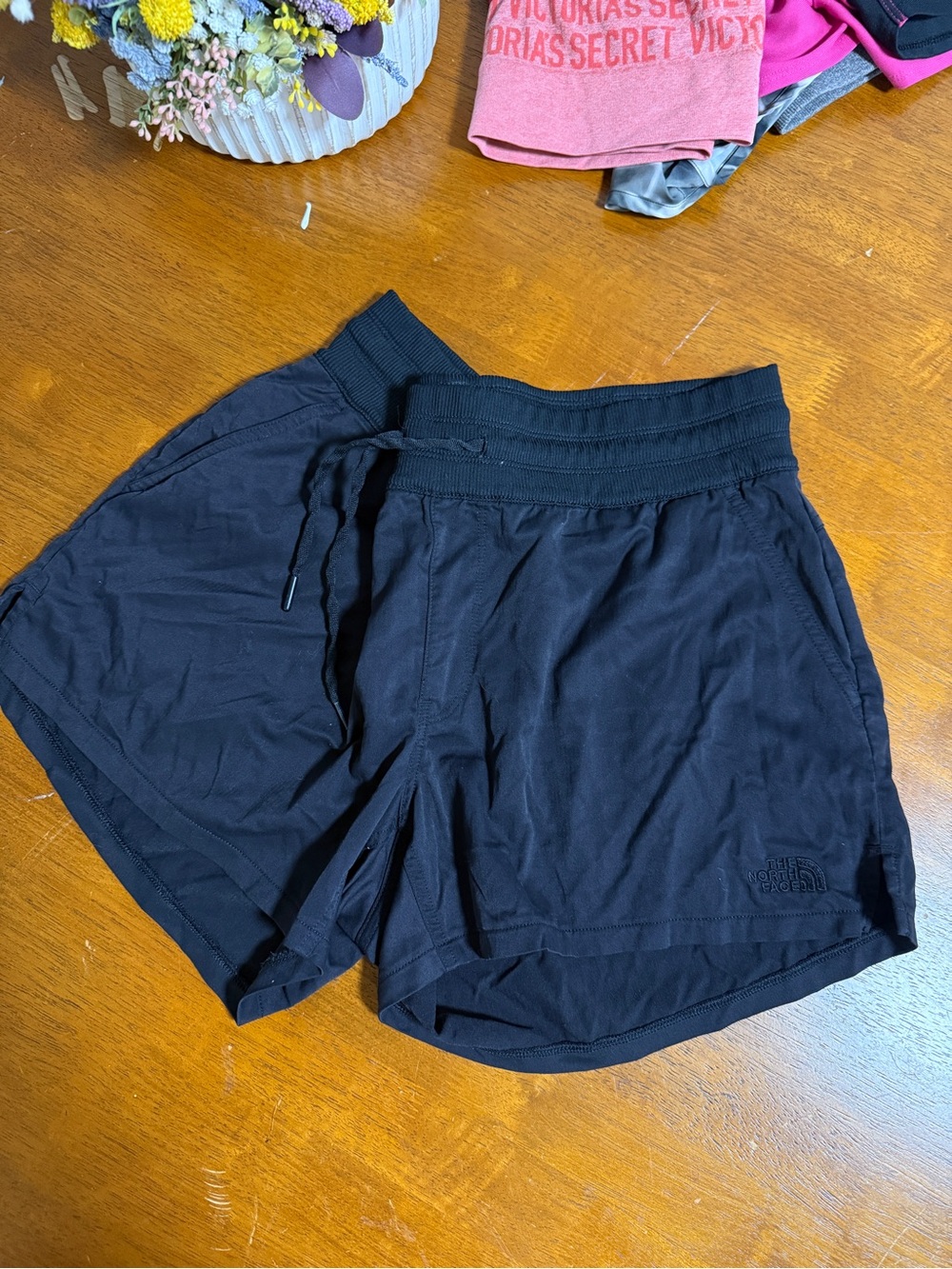 The North Face Black Drawstring Athletic Shorts